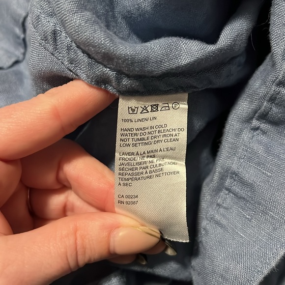 Saks Linen Wrap Skirt - Picture 3 of 3